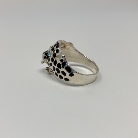 Cheetah  sterling silver 925 men ring - Picture 4 of 5